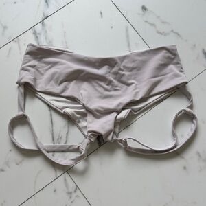 Lure You Low Waisted Garter Pole Shorts - White